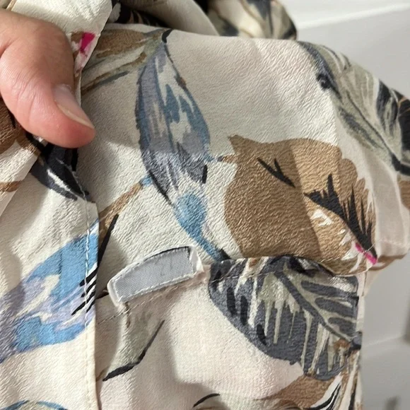 MADEWELL | GUC Strappy Flowy Fall Colored Botanical Tank Top L - Picture 5 of 7